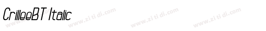 CrilleeBT Italic字体转换